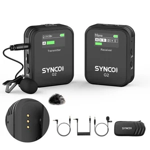 SYNCO G2(A1) 2.4G Wireless Lavalier Microphone 1 Transmitter&1 Receiver for Vlog - Picture 1 of 1