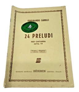 24 Preludi per Chitarra Ferdinando Carulli Spartiti dall' Op. 114 Usato 1982 - Foto 1 di 8