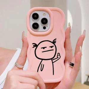 Hot Cute Wave Cool Girl Case For Various Phone ShockProof Back Cover Funny Women - Picture 1 of 14