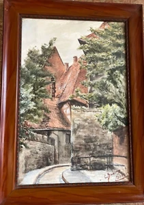 Alte Malerei Stienekenparte in Hildesheim von G. Beckers 1864-1944 - Picture 1 of 4