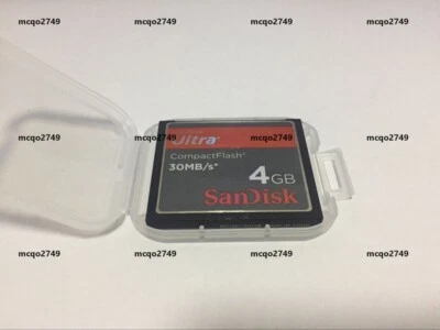 4GB SanDisk Ultra CF 30MB/S CompactFlash Memory Card - Image 1 of 2