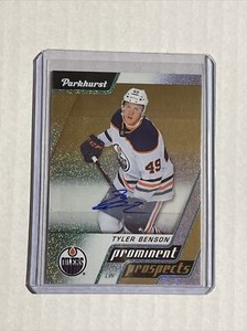 2020-21 Upper Deck Parkhurst Rookie Prominent Prospects Gold Auto Tyler Benson🛢