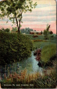 1910 antique postcard -Upper Stroudwater River- Westbrook, Maine (a6) - Picture 1 of 2