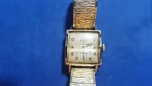 Reloj vintage Elgin De Luxe 17 joyas para hombre estuche 10 k GF y correa superior 10 k GF - Imagen 1 de 12
