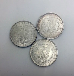 1883 1886 & 1887  P mint Morgan Dollars  Nice Grade Coins Nice Choice AU better - Picture 1 of 2