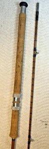 Split Cane Spinning Rod J J S WALKER BAMPTON 2 Piece & End Stopper 7’ Vintage - Picture 1 of 17