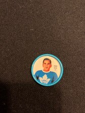 Bobby Baun 1962-63 Shirriff Metal Hockey Coin #19 - Toronto Maple Leafs