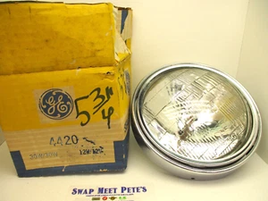 NOS GE Electric 5 3/4" 12V 30/30W Motorcycle Sealed Beam Headlight Assembly 4420 - Picture 1 of 10