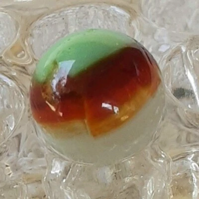 5/8" Vitro Agate Bullseye 🎯 Phantom Concurer Marble In Wet Mint Condition 👌. - Image 1 of 4