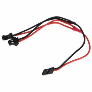 JR Futaba Female to Y type 2x SM 2P Female lipo Battery Parallel wire 20awg 8" - Picture 1 of 3