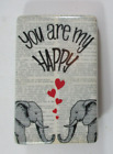 Wtop You Are My Happy Elephant Small Message Desk Plaque Ganz