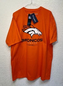 Denver Broncos T-Shirt Men’s XL Orange NFL Football Short Sleeve Tee Shirt 5280 - Picture 1 of 8