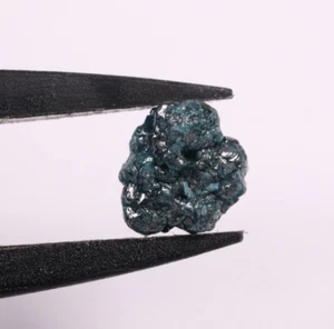 Diamante suelto natural áspero de 3,42 quilates azul diamante crudo sin corta... - Imagen 1 de 10