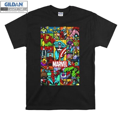 Marvel Vengadores Personajes Camiseta Regalo Sudadera con Capucha Camiseta Hombres Mujeres Unisex A666 Foto 1 de 4