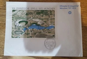 Olympic First Day Cover stamps - Germany 1972 - Picture 1 of 3