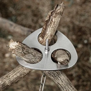Camping Tripod for Cooking, Newest Survival Cooking Gear, Stainless Steel - Picture 1 of 9