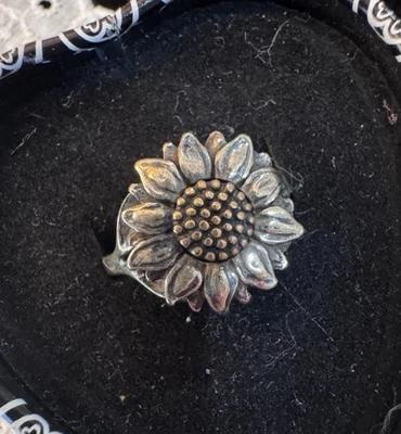 Anillo James Avery Girasol Salvaje Plata de Ley y Bronce Talla 9.25 Foto 1 de 2
