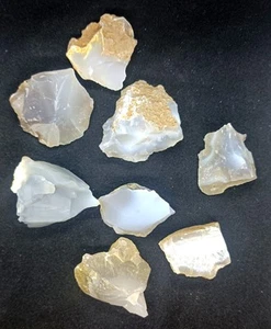 Raw Gray Agate Crystal Lot 1/2 Lbs Rough Natural Botswana Agate Stone  - Picture 1 of 4