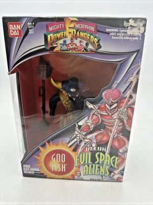 全新 Mighty Morphin Power Rangers GOO 鱼 豪华 Evil Space Aliens 万代 1994 — 第 1/4 张图片