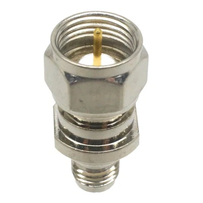 1pce F TV Male Plug to SMA Female Jack RF Coaxial Adapter Connector Straight - Image 1 of 4