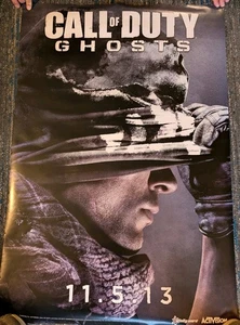 2013 Call Of Duty Ghosts Double Sided Promotional Video Game Poster 40" x 27" - Picture 1 of 9