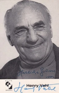 Henry Vahl Original Autogramm AK alt Ohnsorg Theater Schauspieler 2508122 - Picture 1 of 2