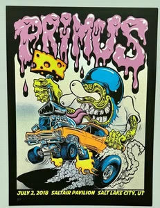 Primus Concert Poster Utah 2018 Sparkle Foil Artist Edition by Dirty Donny - Picture 1 of 1