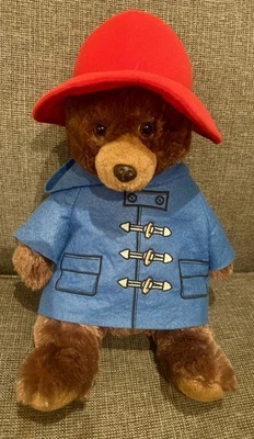 PADDINGTON BEAR 14” SEATED SOFT TOY PLUSH BY GOSH DESIGNS - Image 1 of 4