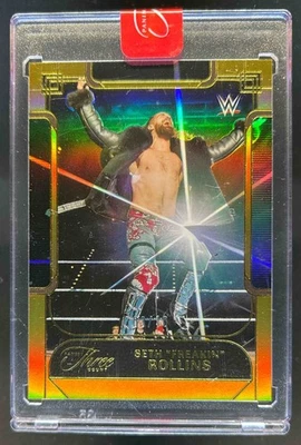 2024 Panini Three Count WWE Seth Freakin Rollins Gold #/10 - Image 1 of 2