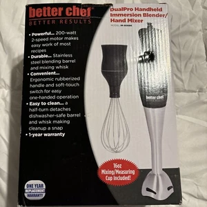 NEW Better Chef Dual Pro Handheld Immersion Blender / Hand Mixer - Picture 1 of 3