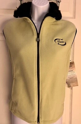"DANCE" AVALANCHE WEAR PERFORMANCE LADIES LARGE GREEN FAUX FUR FLEECE VEST SZ L - Image 1 of 4