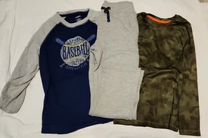 Gymboree Boy's Fall Winter Outfit Size 8 Sweatpants & Long Sleeve Shirt 3 Pieces - Picture 1 of 7