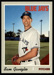 2019 Topps Heritage Base #515 Sam Gaviglio - Toronto Blue Jays