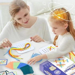 Plastic Montessori Wooden Toys Rope Board Early Learning Toys - Picture 1 of 5
