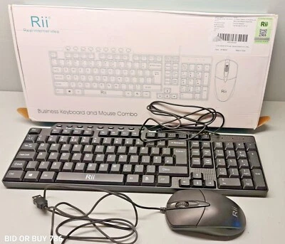 Rii Keyboards Multimedia RK100 100+ 907  400 Mouse Gaming Networking - Image 1 of 3