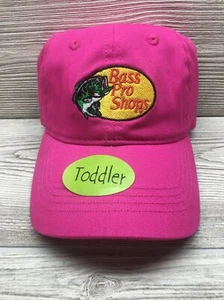 Bass Pro Shops Hat Adjustable Elastic Trucker Baseball Fishing Toddler Cap Pink - Picture 1 of 7