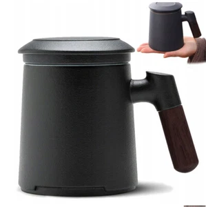 Teetasse mit Deckel und Sieb, 300 ml mit Teesieb und Deckel für Tee Geschenke - Bild 1 von 14