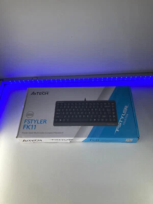 A4tech FK11 Fstyler Multimedia Compact Keyboard UK Layout #11A - Image 1 of 2