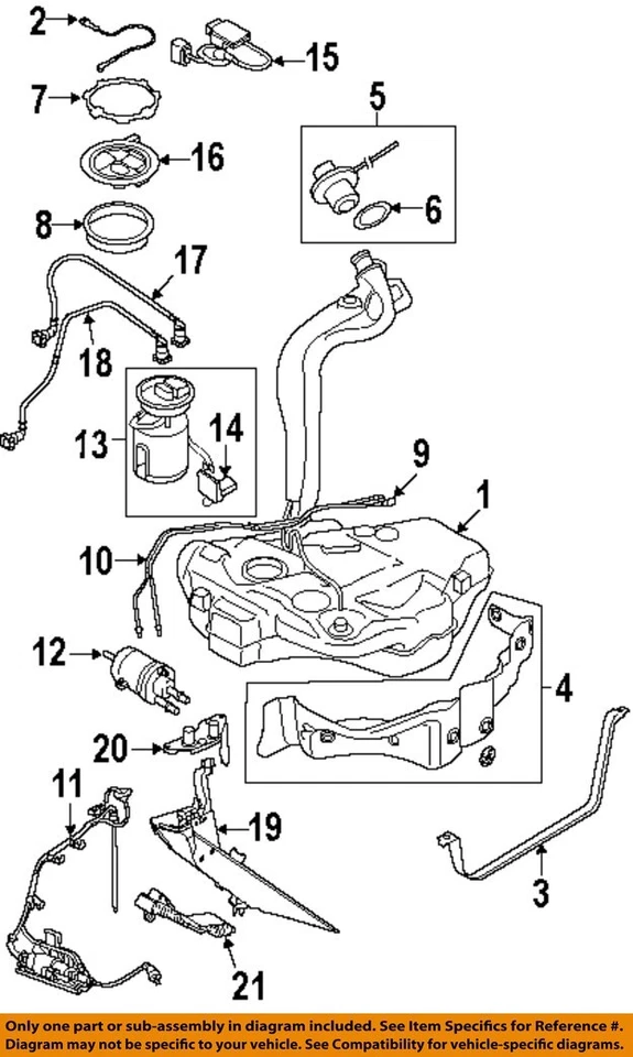 Componentes del sistema de combustible VOLKSWAGEN OEM 06-19 Beetle - Filtro de combustible 1K0201051K Foto 1 de 1