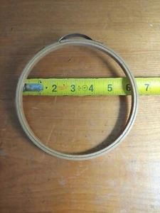 Princess 6" Vintage Wood Embroidery Hoop Spring Bow Tension Made in USA Round - Picture 1 of 4