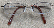 DN 109 45▢20 135 von Safilo USA für Denim Halbrand Bronze Metall Brille 0K2L