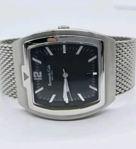 Kenneth Cole Men's Watch New York Stainless Sliver Black KC3418 - Picture 1 of 7