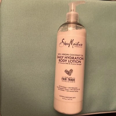 SHEA влаги 100% Virgin кокосовое масло ежедневное увлажнение органический лосьон для тела 16 унций - Изображение 1 из 2