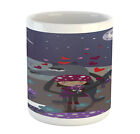 Ambesonne Fantasy World Ceramic Coffee Mug Cup for Water Tea Drinks, 11 oz
