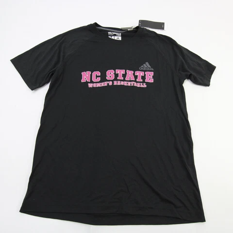 NC State Wolfpack adidas Climalite Short Sleeve Shirt Men's Black New Cover
