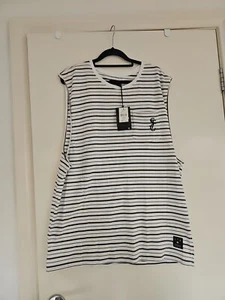 ST Goliath Sleeveless Striped Top Size XXL Brand New With Tags - Picture 1 of 9