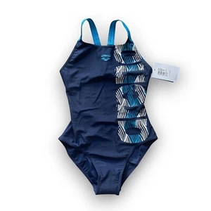 Arena Badeanzug Schwimmanzug Navy turquoise dunkelblau blau türkis Größe 34 XS - Bild 1 von 6
