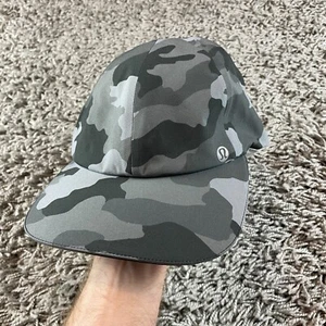 Lululemon Hat Strapback Cap Adjustable Camouflage Gray Logo Stretch Athleisure - Picture 1 of 7