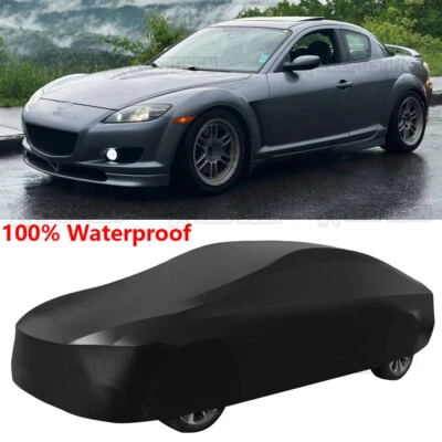 Cubierta completa de coche impermeable exterior interior satinado elástico para Mazda RX-8 RX-7 Foto 1 de 4