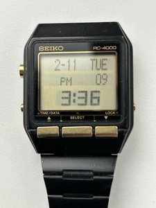 Very Rare And Collectable Vintage Gents Seiko RC-4000 Computer Data Watch - Picture 1 of 7